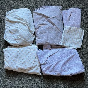 6 piece Twin bed sheet sets The Big One used condition